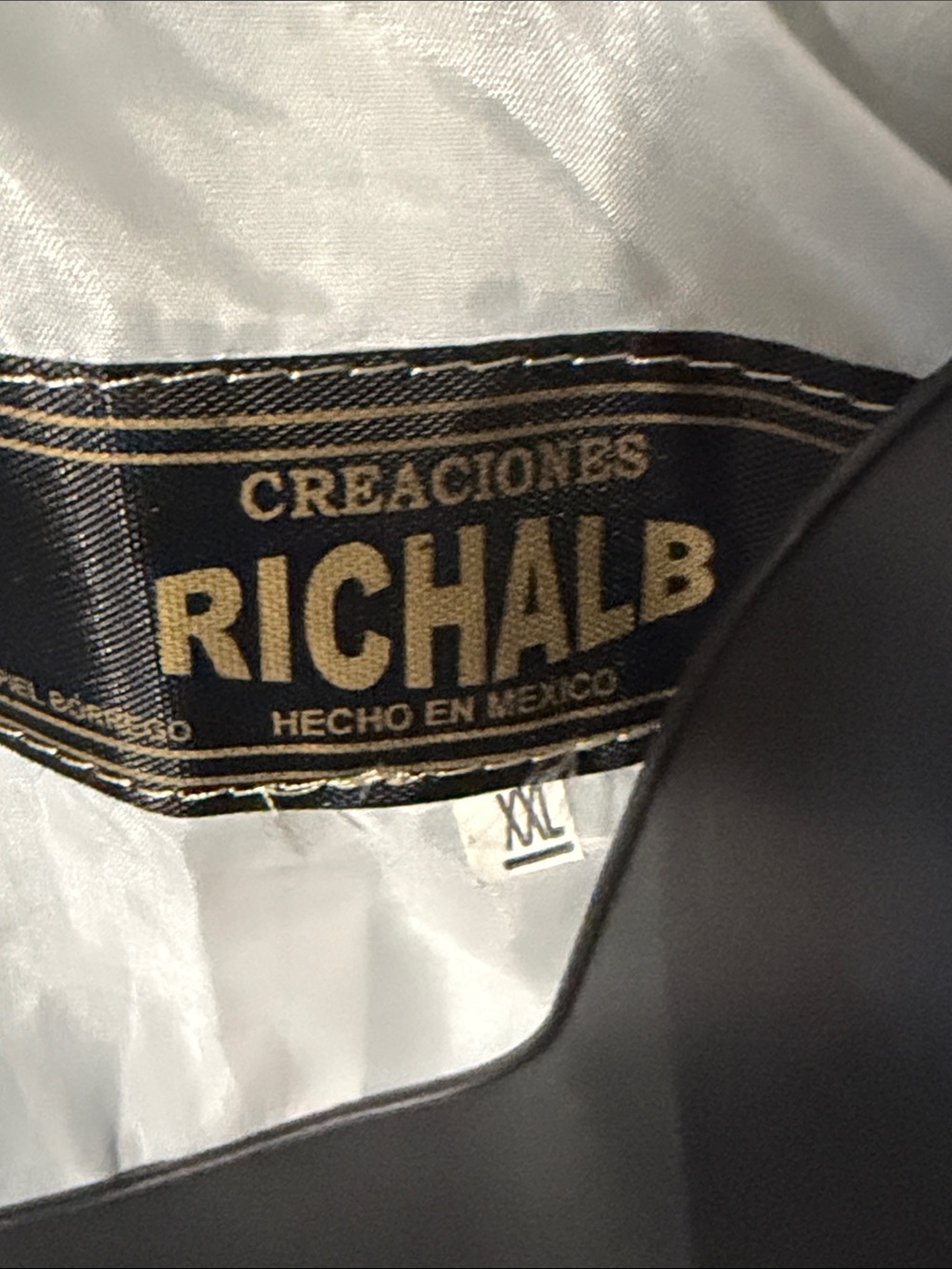 Women's White Leather Zip-Front Jacket - Picture 3 of 4